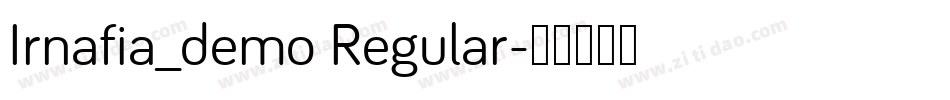 Irnafia_demo Regular字体转换